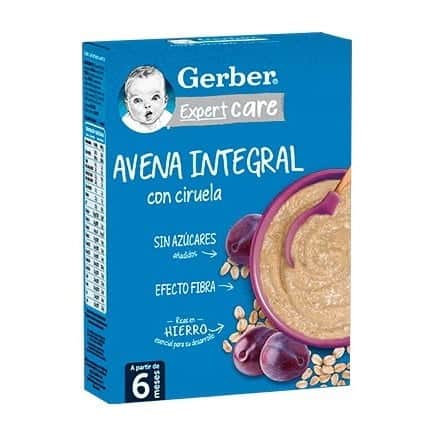 Gerber Avena Integral con Ciruela 250g