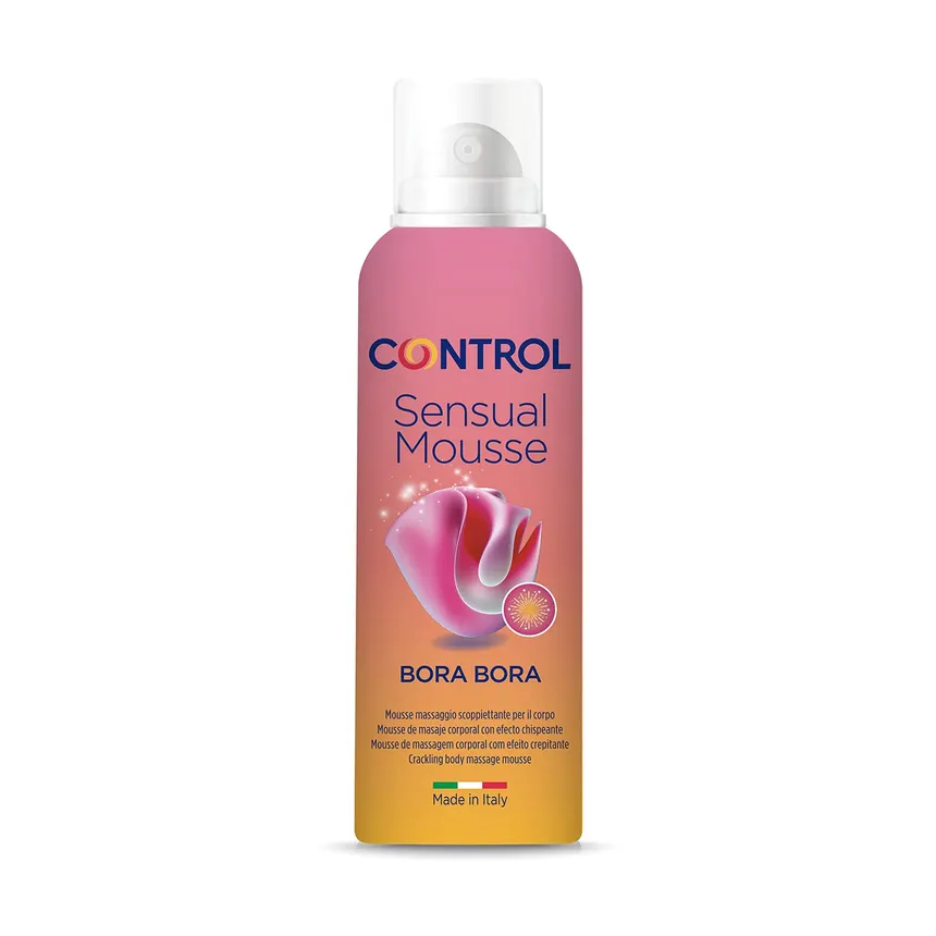 Control Sensual Mousse Bora Bora Lubricante y Masaje 125ml