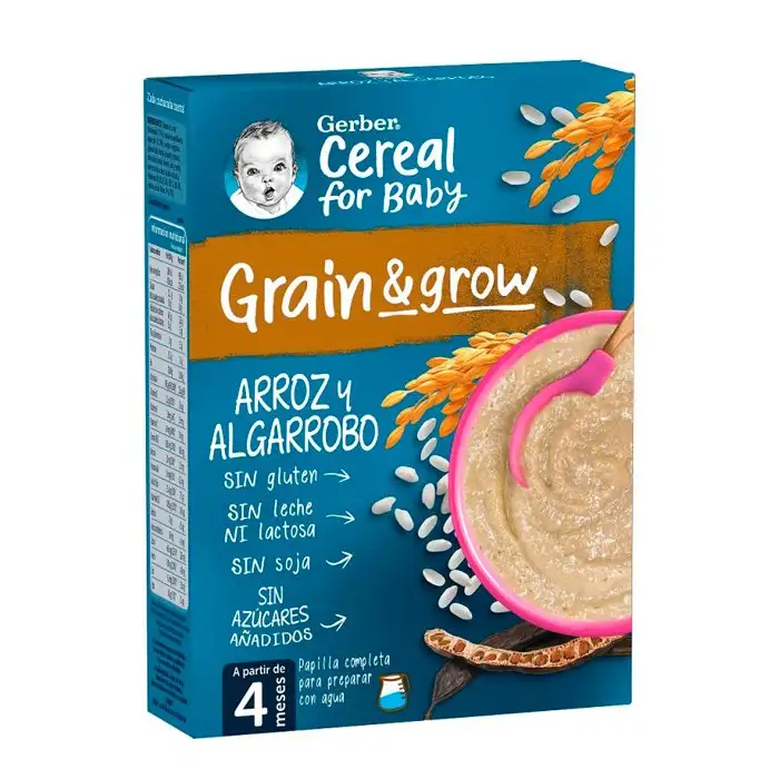 Gerber Papilla Arroz y Algarrobo 250g