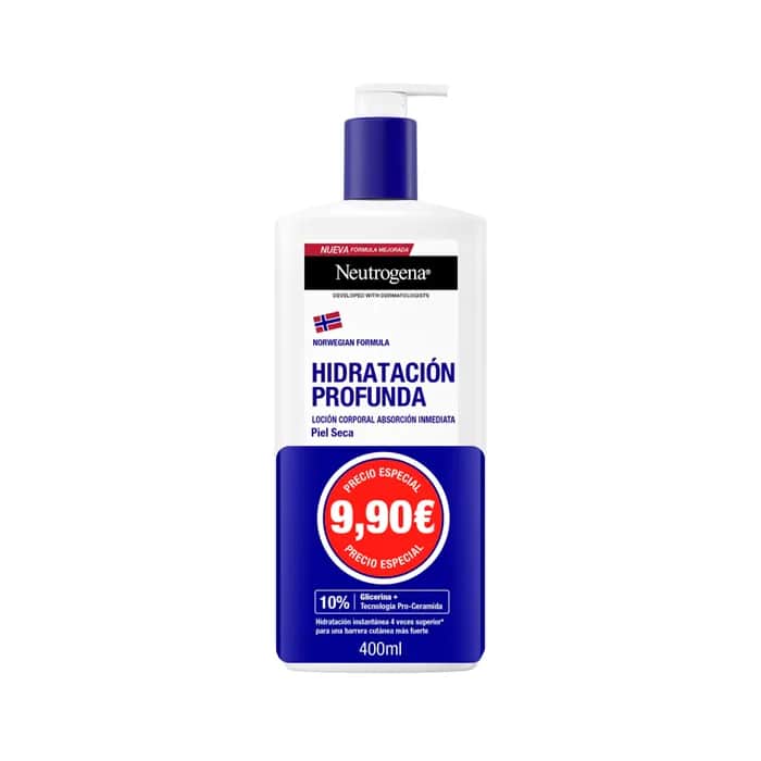 Neutrogena Hidratación Profunda Loción Corporal Absorción Inmediata 400ml