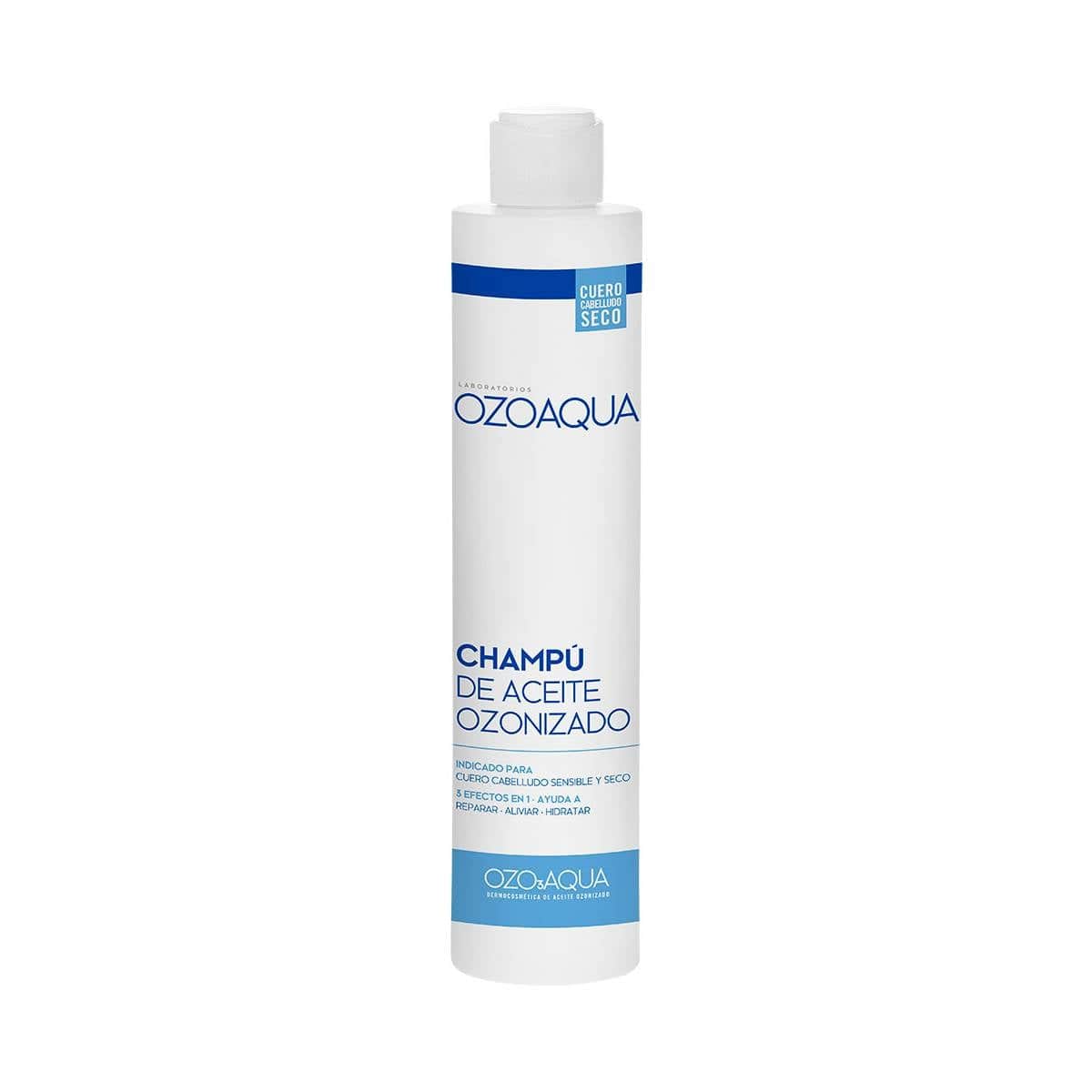 Ozoaqua Champú de Aceite Ozonizado Cabello Seco y Cabello Largo 250ml