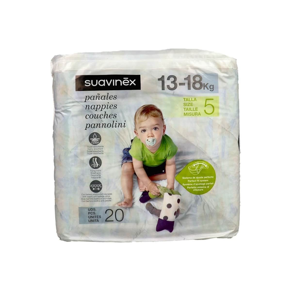 Suavinex Pañales 20 Unidades 13-18kg Talla 5